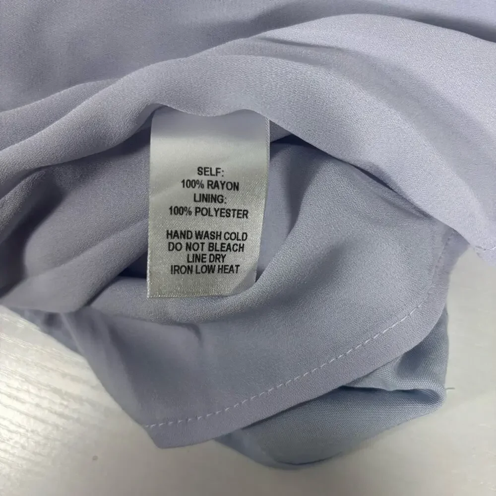 NWT Lulu's Light Blue Mini Dress with Flutter Sleeves Size XL F0105 - Picture 7 of 7